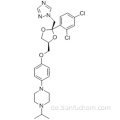 Piperazin, 1- [4 - [[(2R, 4S) -2- (2,4-Dichlorphenyl) -2- (1H-1,2,4-triazol-1-ylmethyl) -1,3-dioxolan-4 -yl] methoxy] phenyl] -4- (1-methylethyl) -, rel-CAS 67915-31-5